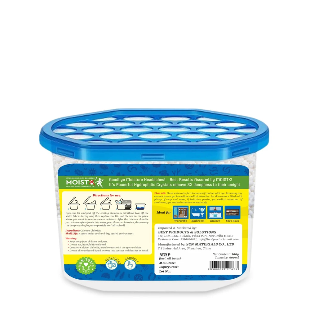 Moistx Interior Dehumidifier box 600ml Regular