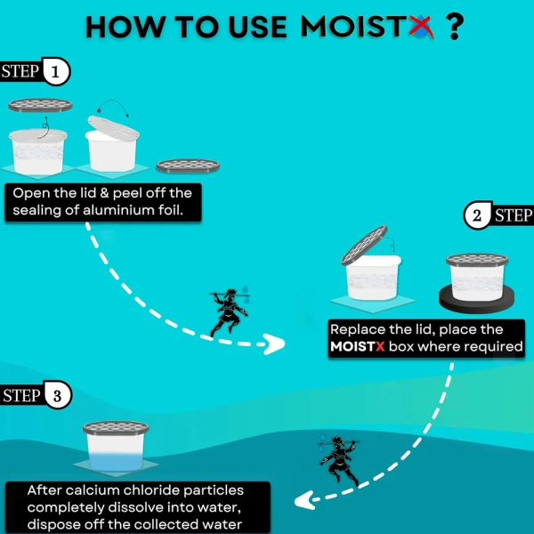Moistx Interior Dehumidifier box 600ml Regular