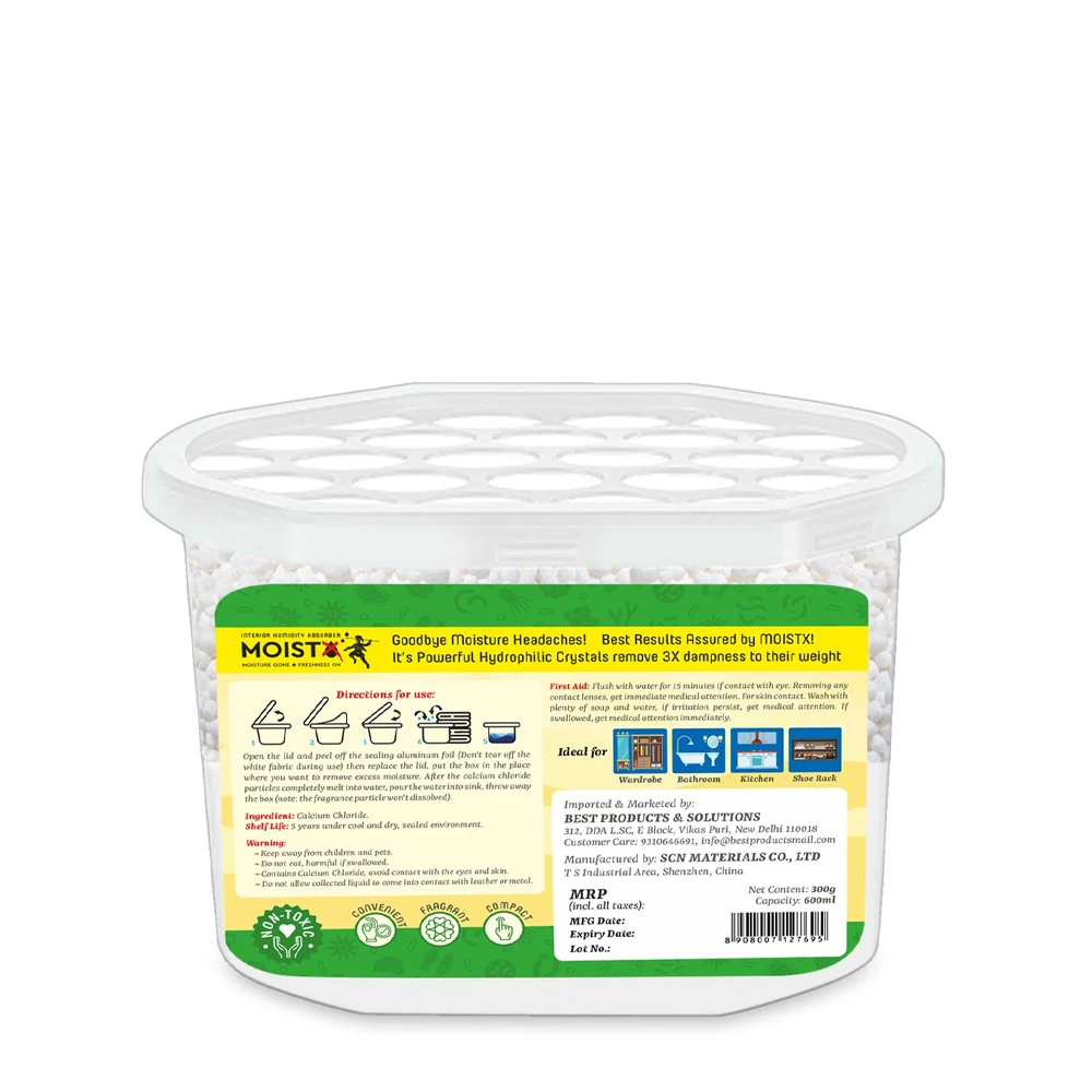 Moistx Interior Dehumidifier box 600ml Jasmine