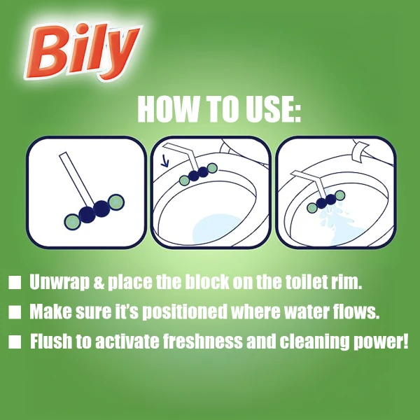 Bily Aktive WC Cleaner 2X50g Pine