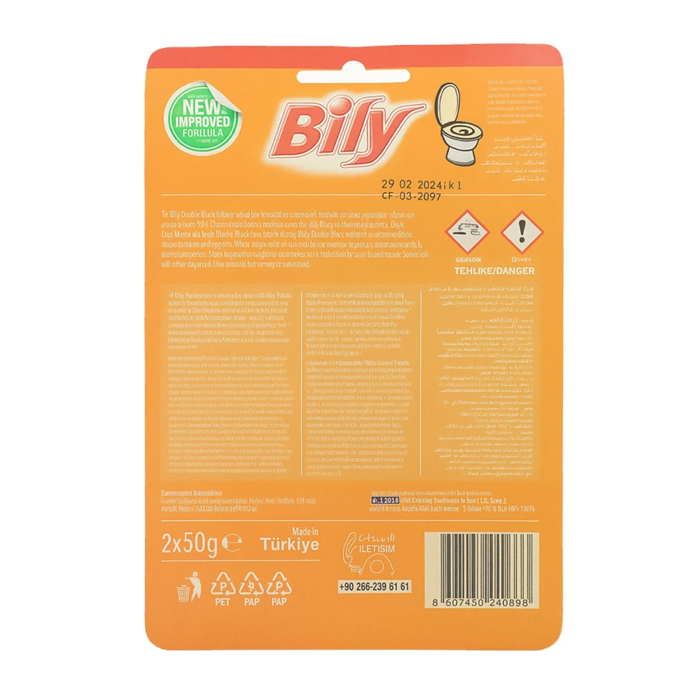 Bily Aktive WC Cleaner 2X50g Lemon