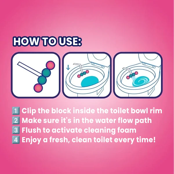 Bily WC Cleaner Blue Water 3X50g Floral