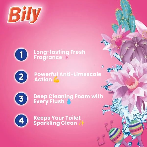Bily WC Cleaner Blue Water 3X50g Floral