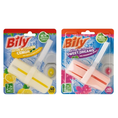 Bily Toilet Rim Block 40g Lemon and Floral (Pack of 2)