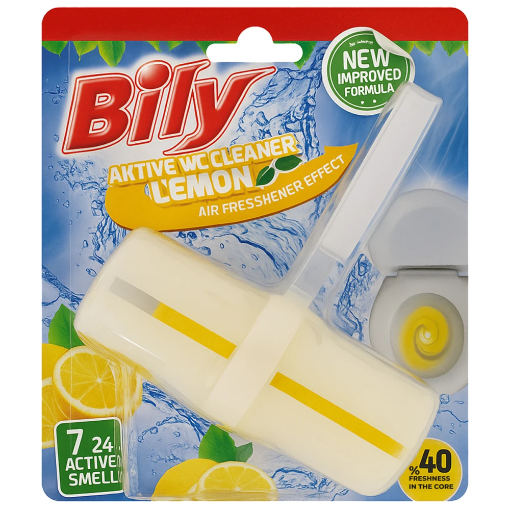 Bily Toilet Rim Block 40g Lemon and Floral (Pack of 2)