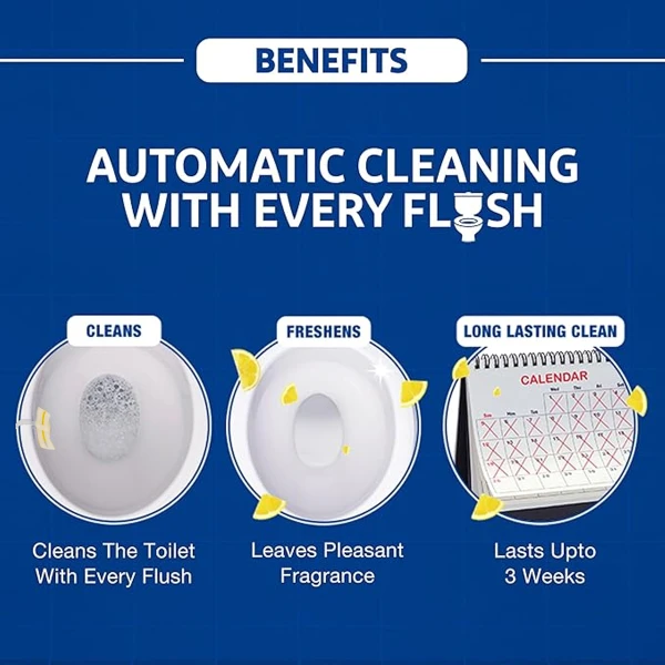 Bily Toilet Rim Block 40g Lemon and Floral (Pack of 2)