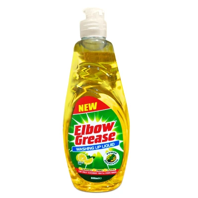 Elbow Grease Washing Up Liquid Dishwasher 600ml - Lemon