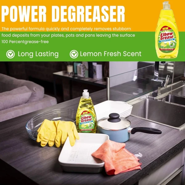 Washing Up Liquid Dishwasher 600ml - Lemon