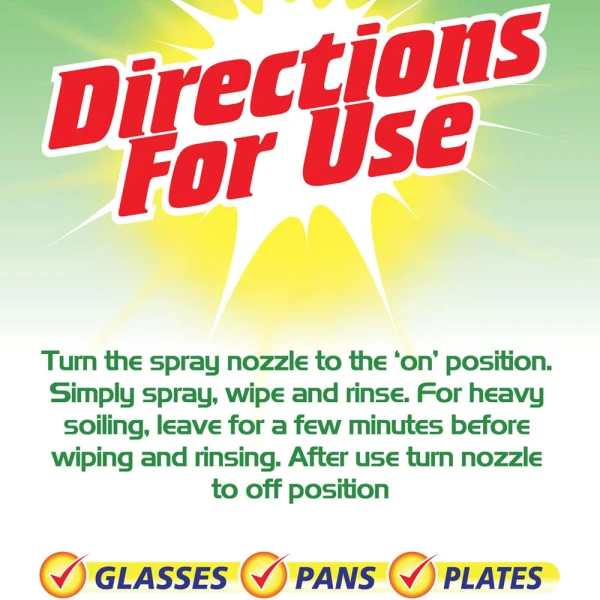 Lemon Washing Up Liquid Spray 500ml