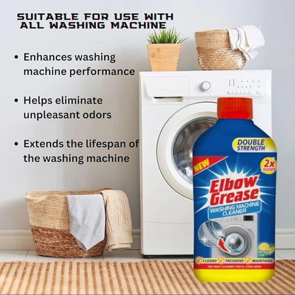 Elbow Grease Double Strength Washing Machine Cleaner 250ml -Lemon Fresh