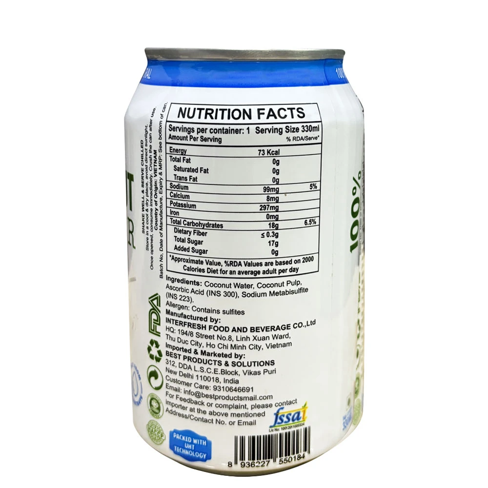 Coconut Water with Pulp 330ml