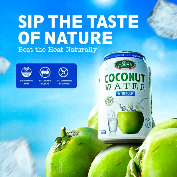 Jim's Coconut Water - Pack of 6
