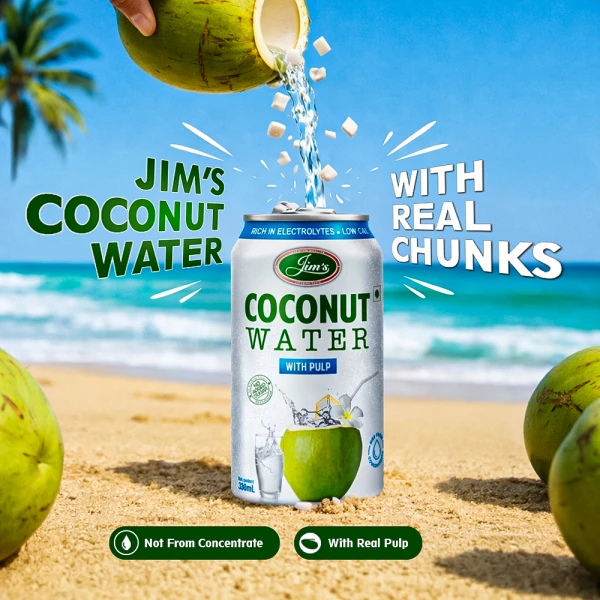 Jim's Coconut Water - Pack of 6