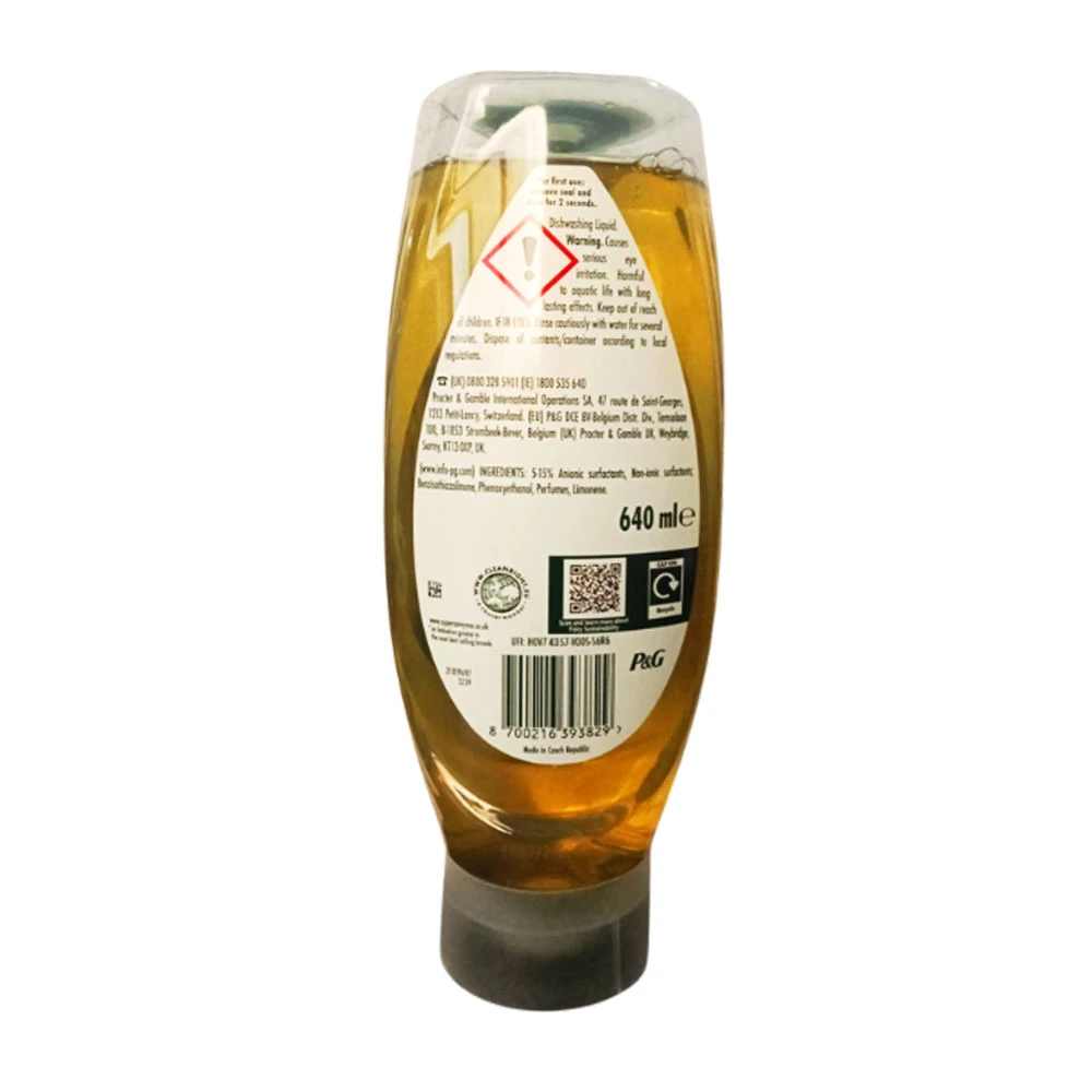 Fairy Max Power Lemon Washing Up Liquid 640ml - Tough on Grease