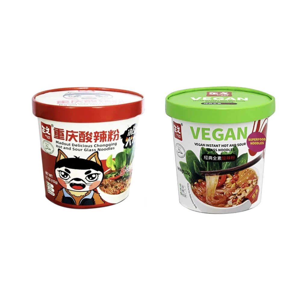 UMAI Delicious Chongqing, Vegan Instant Hot & Sour Sweet Potato Glass Noodles (Pack of 2)