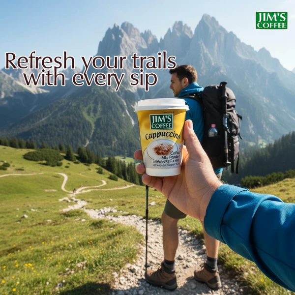 Jim's Instant Cup Coffee Cappuccino 35g (Pack of 2)