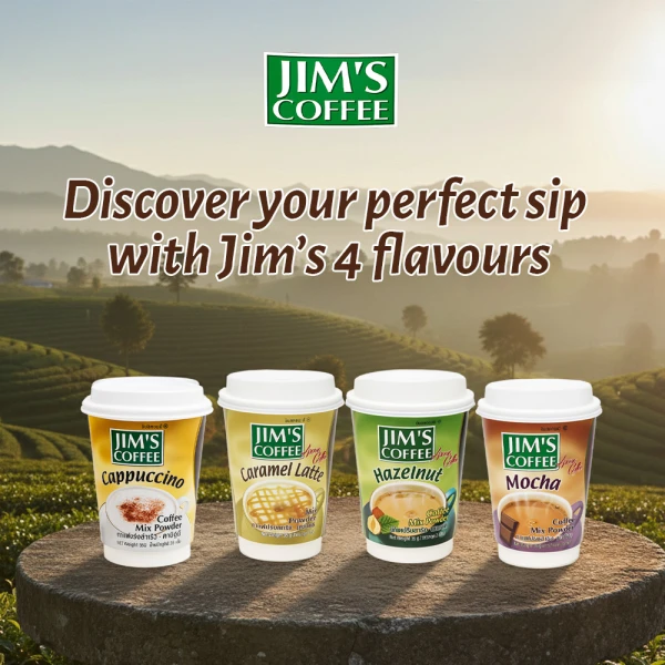 Jim's Instant Cup Coffee Cappuccino 35g (Pack of 2)
