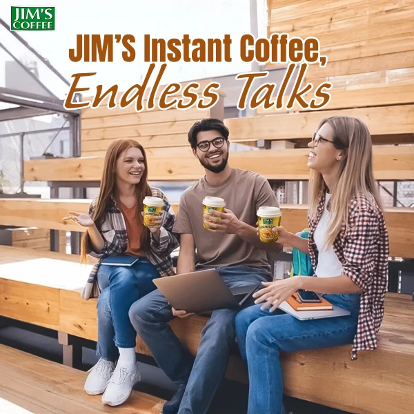 Jim's Instant Cup Coffee Caramel Latte 30g (Pack of 2)