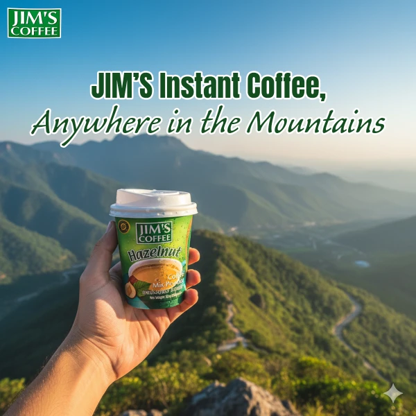 Jim's Instant Cup Coffee Hazlenut 30g (Pack of 2)