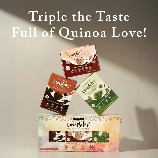 Hello M’arch Gluten Free Quinoa Cookies Dark Chocolate 90g