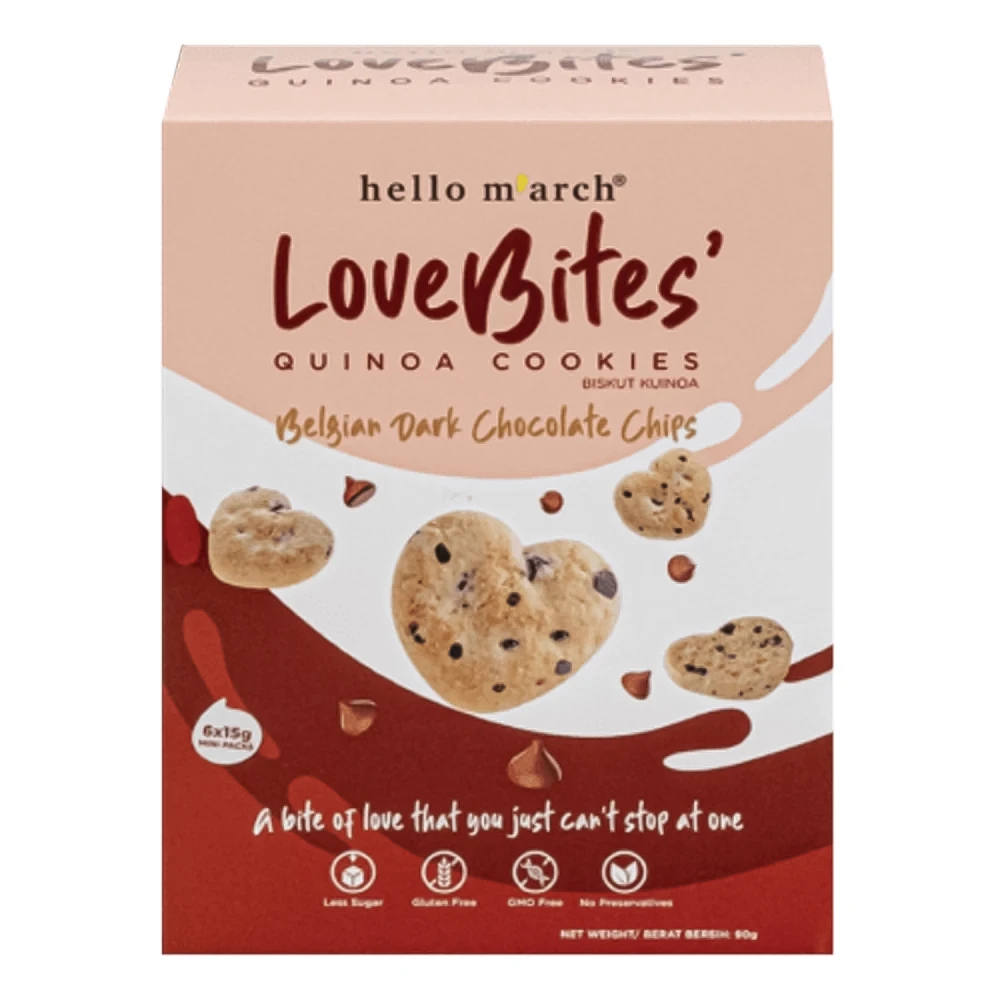 Hello M’arch Gluten-Free Quinoa Chocolate Chip Cookies 90g
