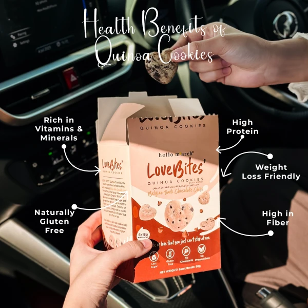 Hello M’arch Gluten-Free Quinoa Chocolate Chip Cookies 90g