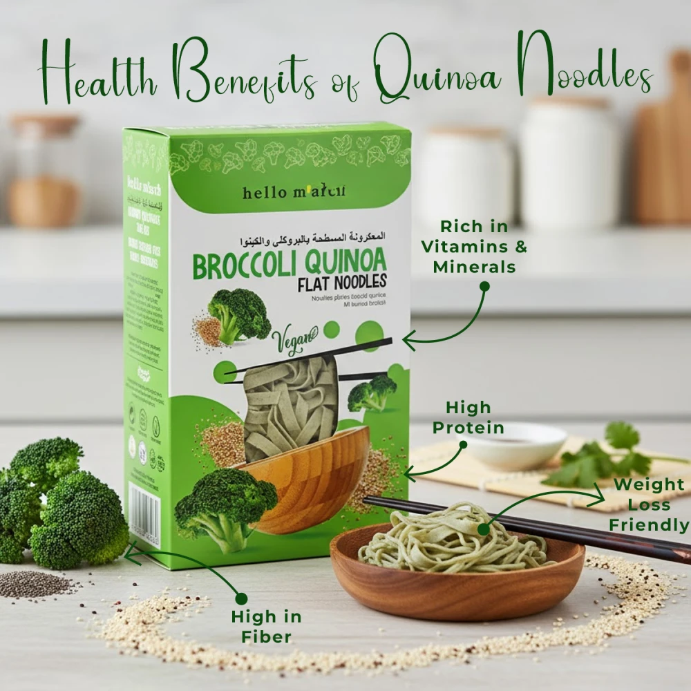 Hello M’arch Quinoa Broccoli Noodles 250g