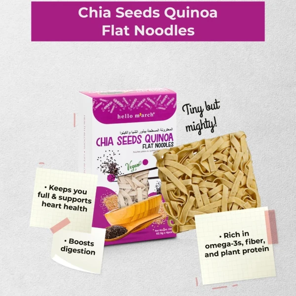Hello M’arch Quinoa Noodles Chia Seeds 250g