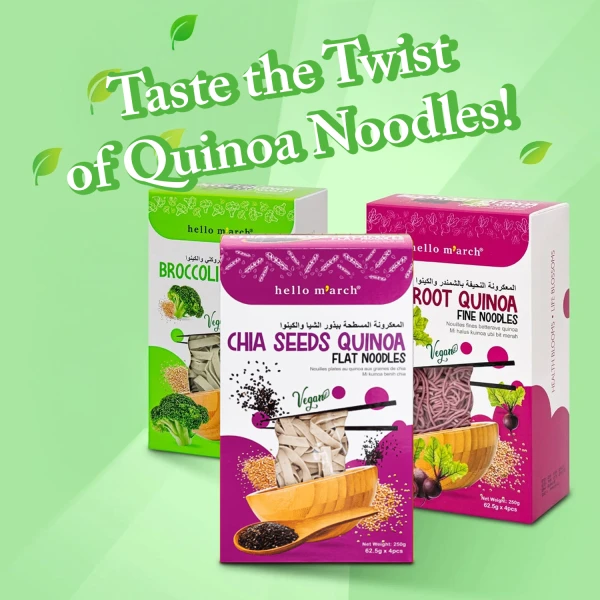 Hello M’arch Quinoa Noodles Chia Seeds 250g