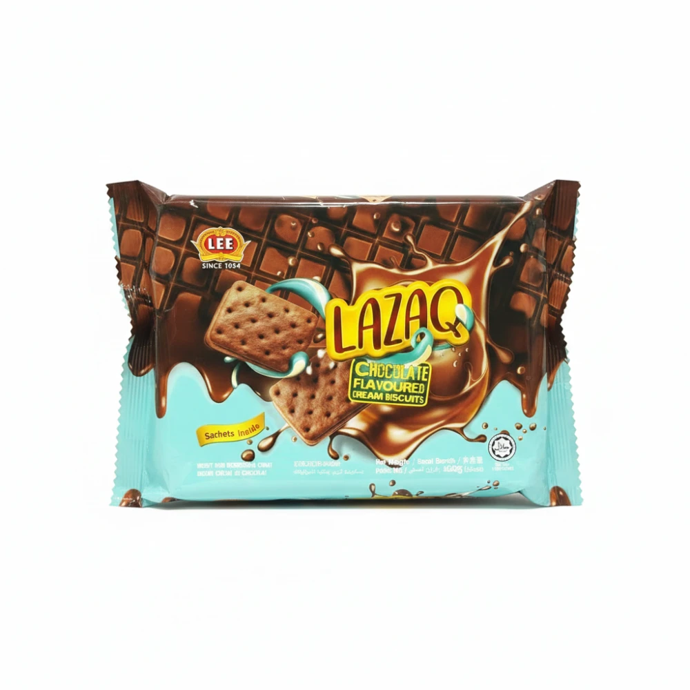 Lee Lazaq Chocolate Flavoured Cream Biscuits 160g