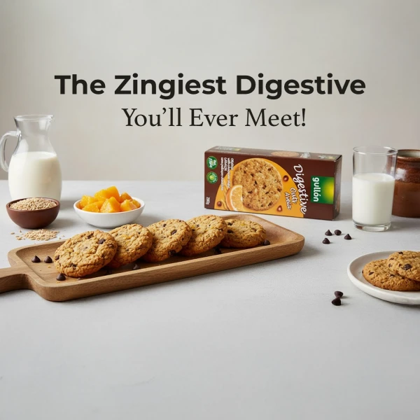 Gullon Digestive Biscuits with oats, orange and chocolate