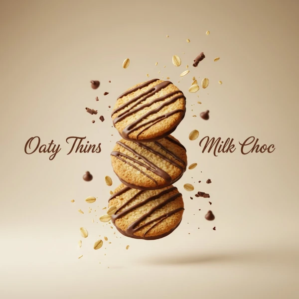 Gullon Thins Oaty with Milk  Choc Biscuits 150g