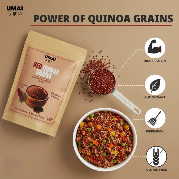 UMAI Red Quinoa Grains 500g