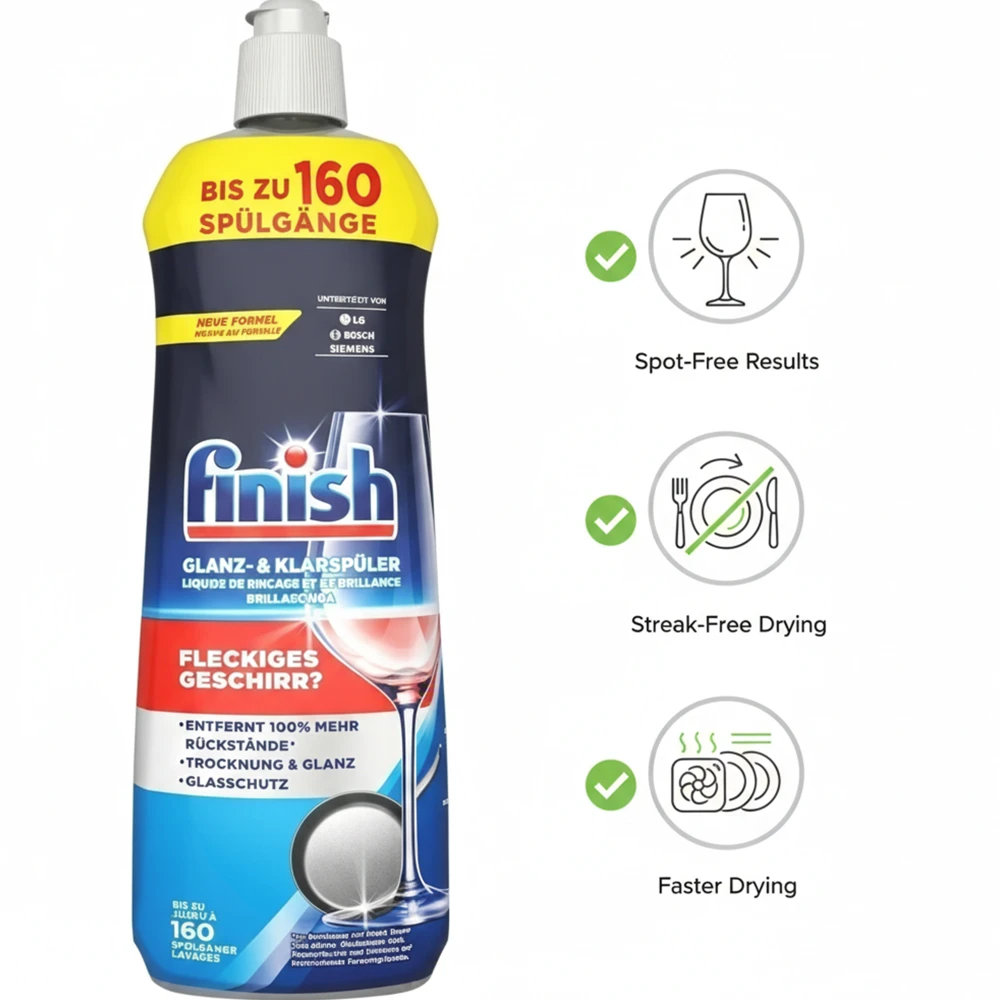 Finish Dishwasher Rinse Aid Liquid 800ml