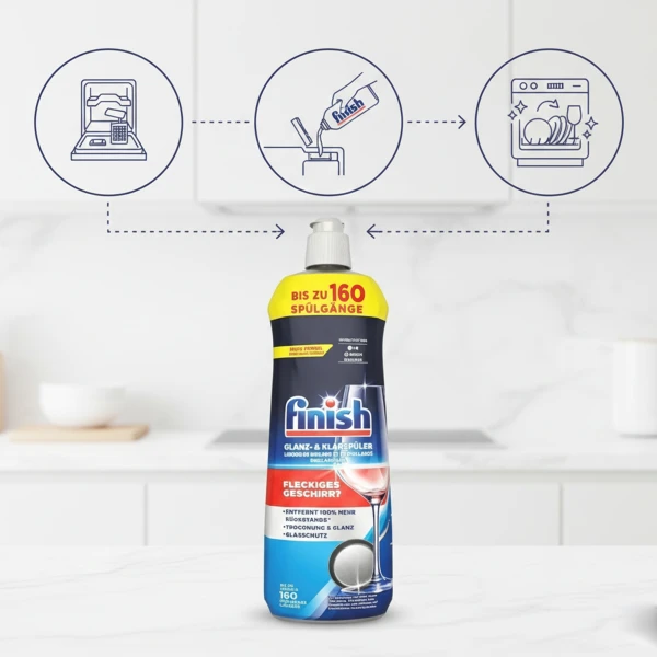 Finish Dishwasher Rinse Aid Liquid 800ml