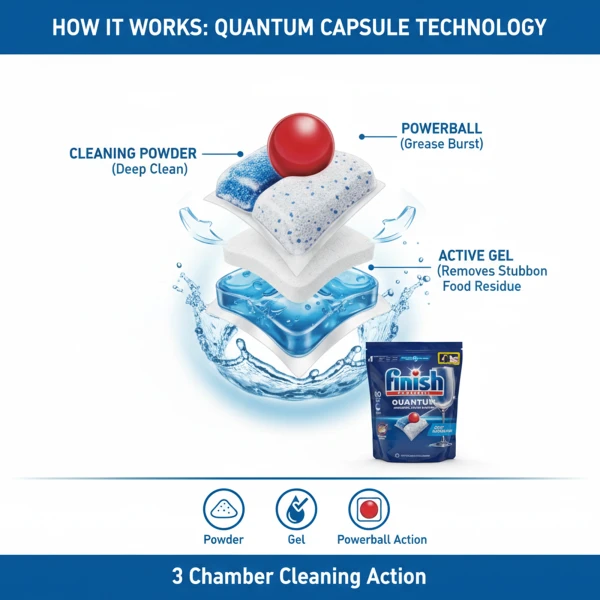 Finish Quantum Dishwasher Regular 60 Tabs