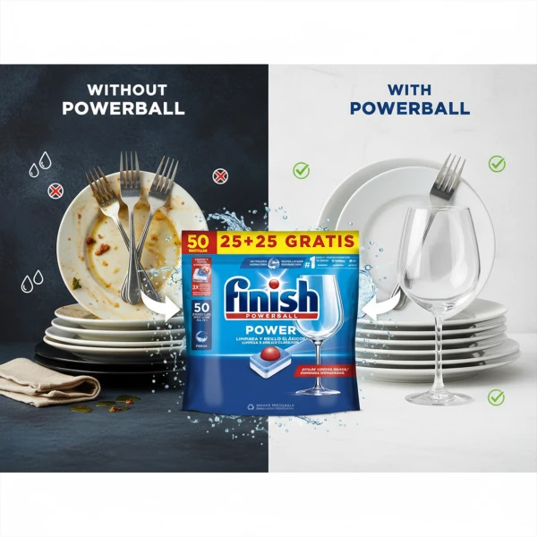 Finish Powerball Dishwasher 50 Tabs