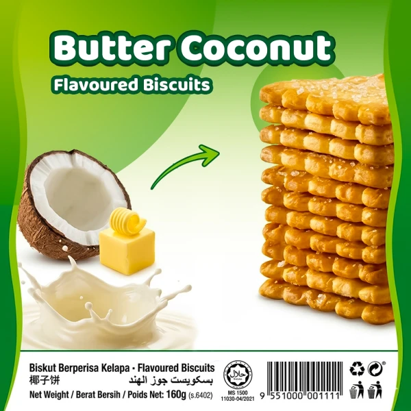 Lee Butter Coconut Flavoured Biscuits 160g