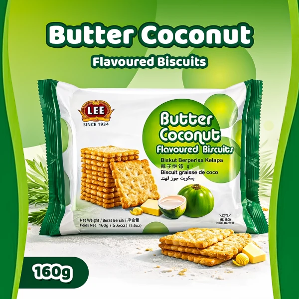 Lee Butter Coconut Flavoured Biscuits 160g