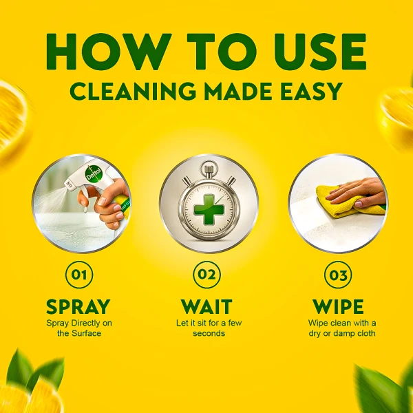 Dettol Multi Purpose Spray Lemon Lime 750ml