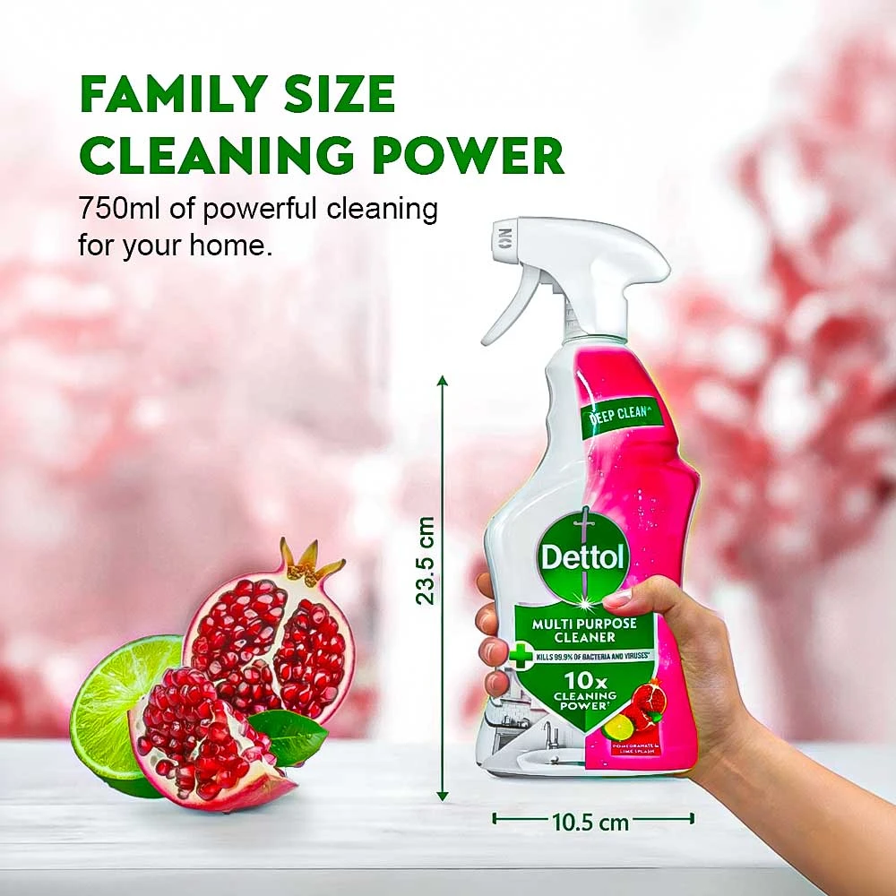 Dettol Multipurpose Cleaner Spray Pomegranate 750ml