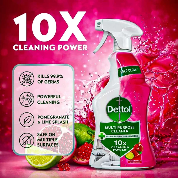 Dettol Multipurpose Cleaner Spray Pomegranate 750ml