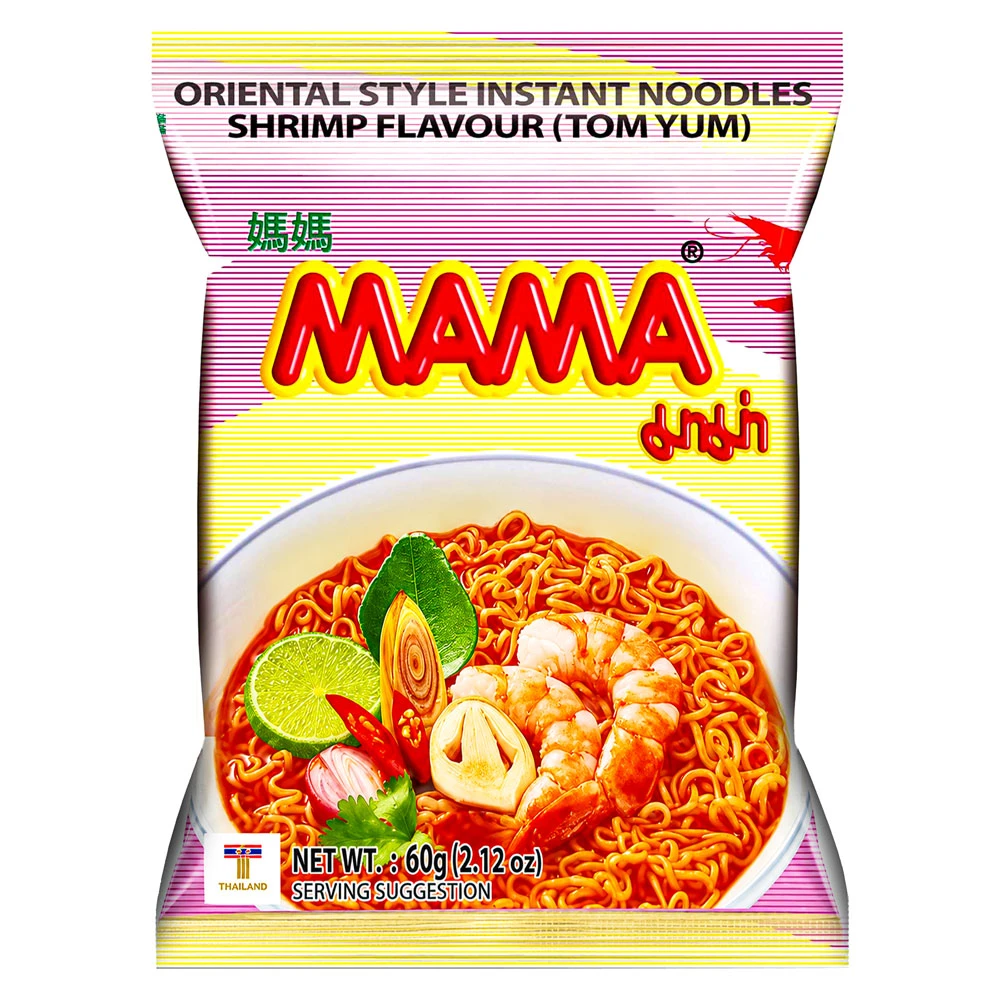 Mama Instant Noodle - Shrimp 60g (Pack of 10)