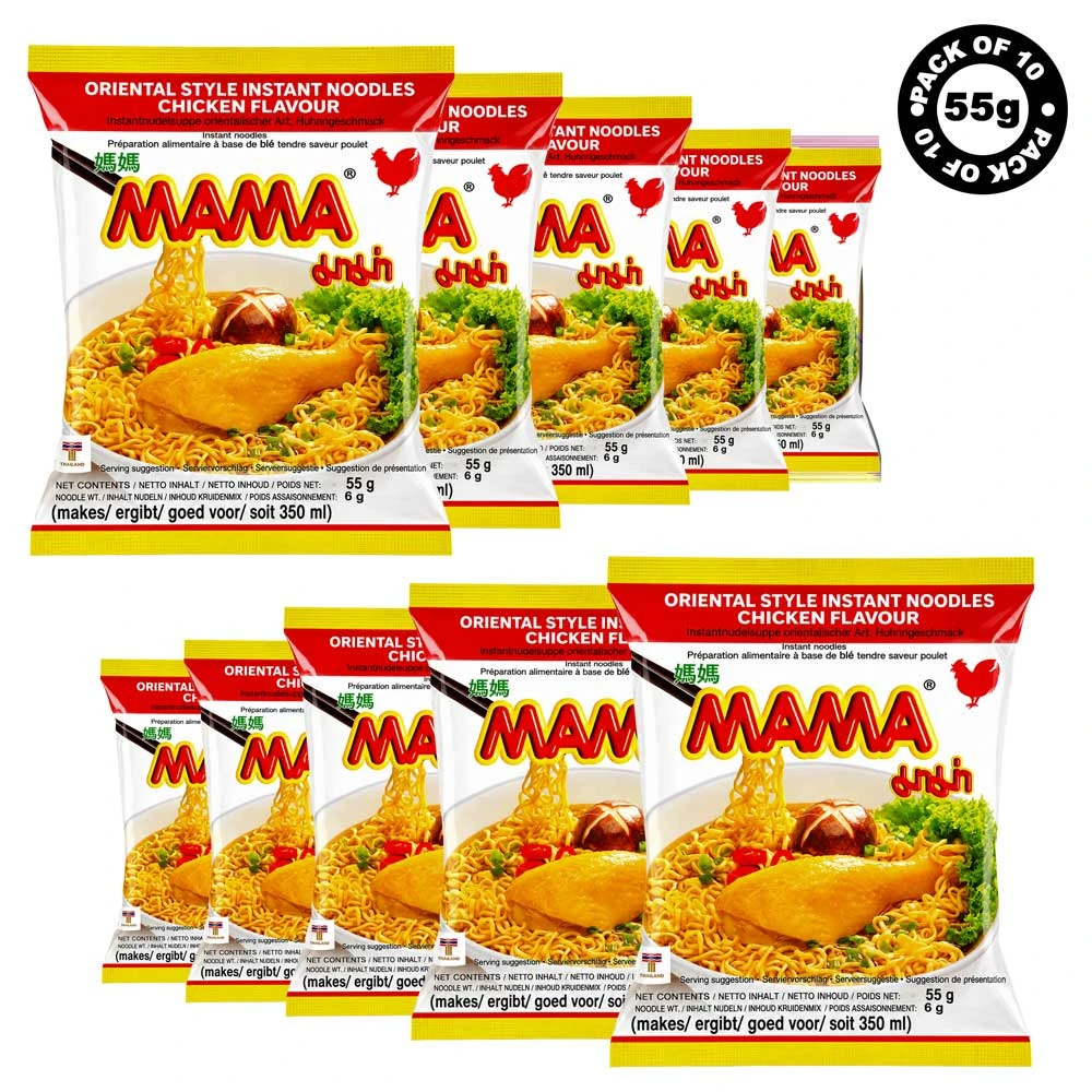Mama Instant Noodle 55g Chicken (Pack of 10)