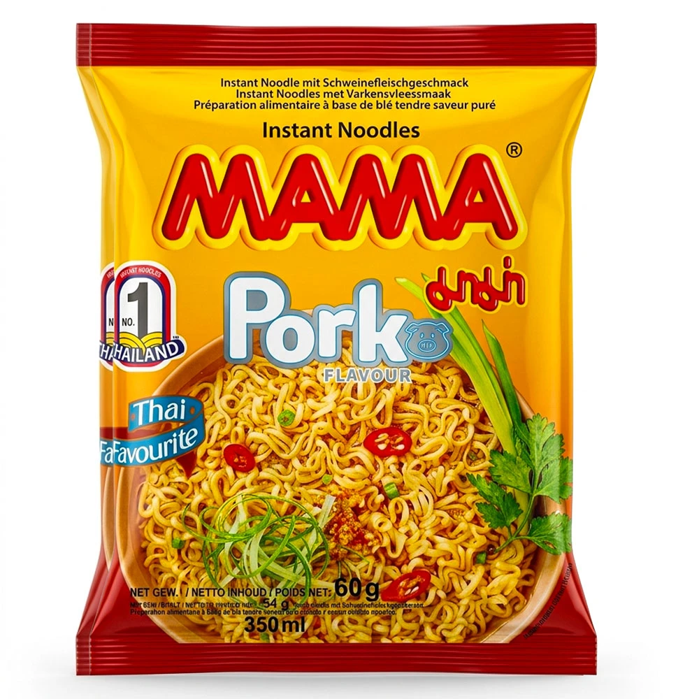 Mama Instant Noodle - Pork 60g (Pack of 10)