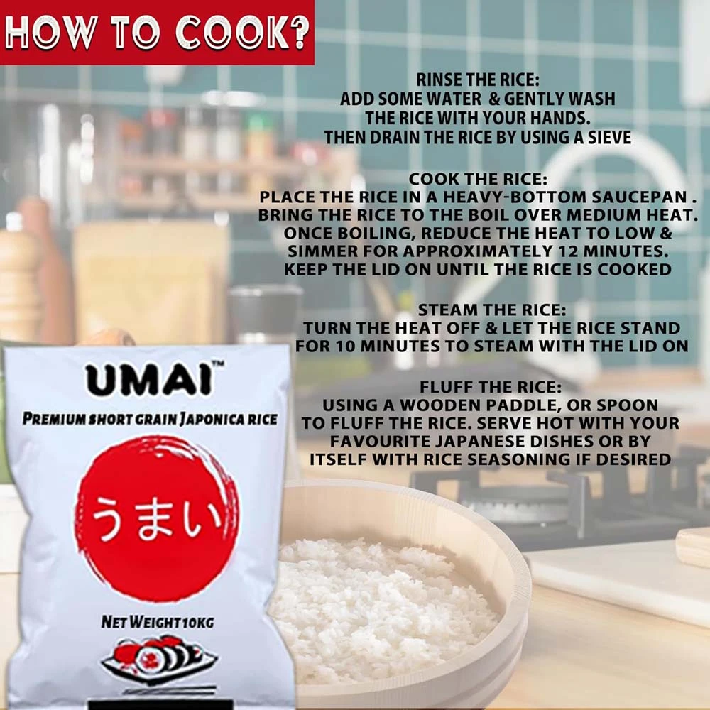 Umai Japonica Sushi Rice 10Kg