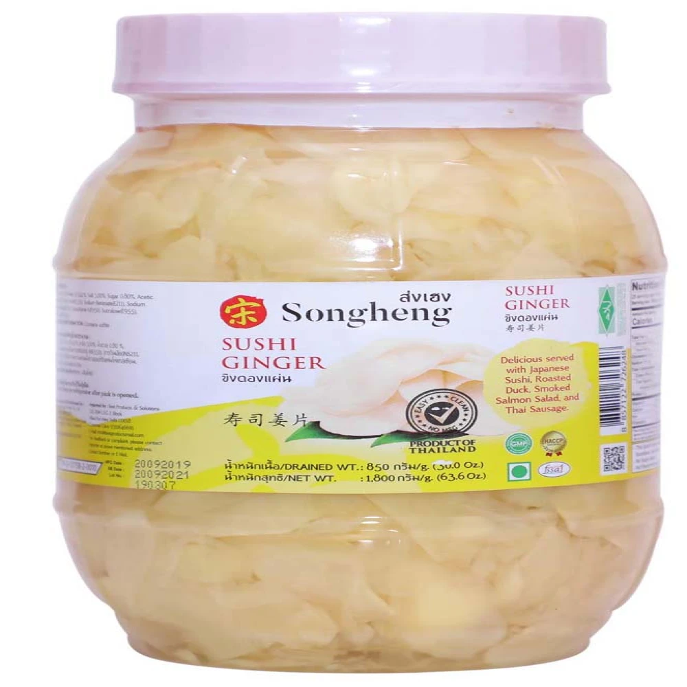 Songheng Sushi Ginger Natural 1.8 Kg