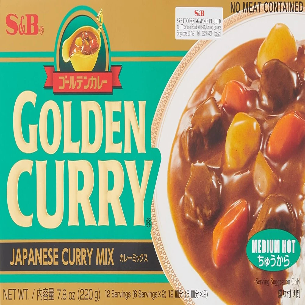 S & B Curry Golden M Hot 1 Kg