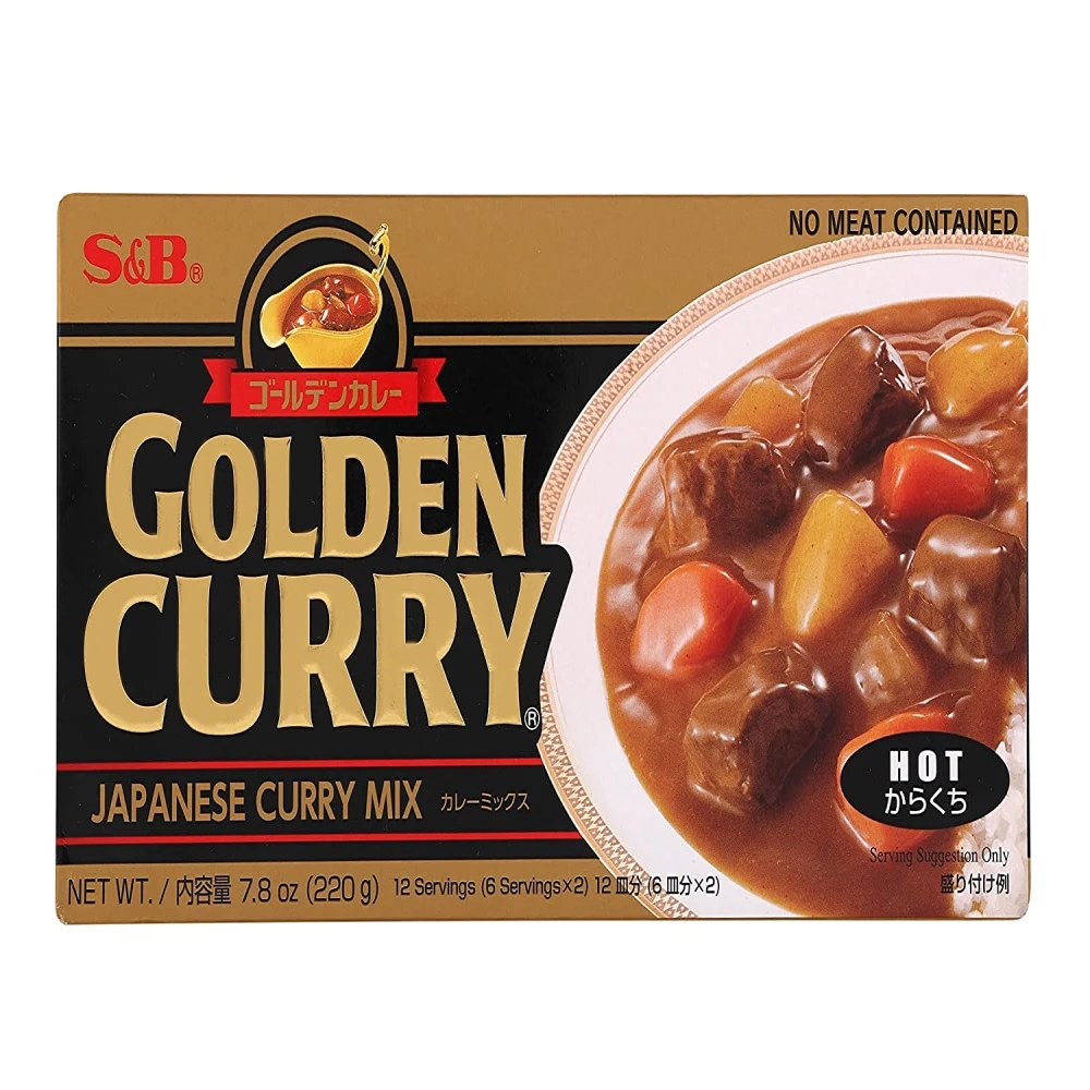 S & B Curry Golden Hot 220g