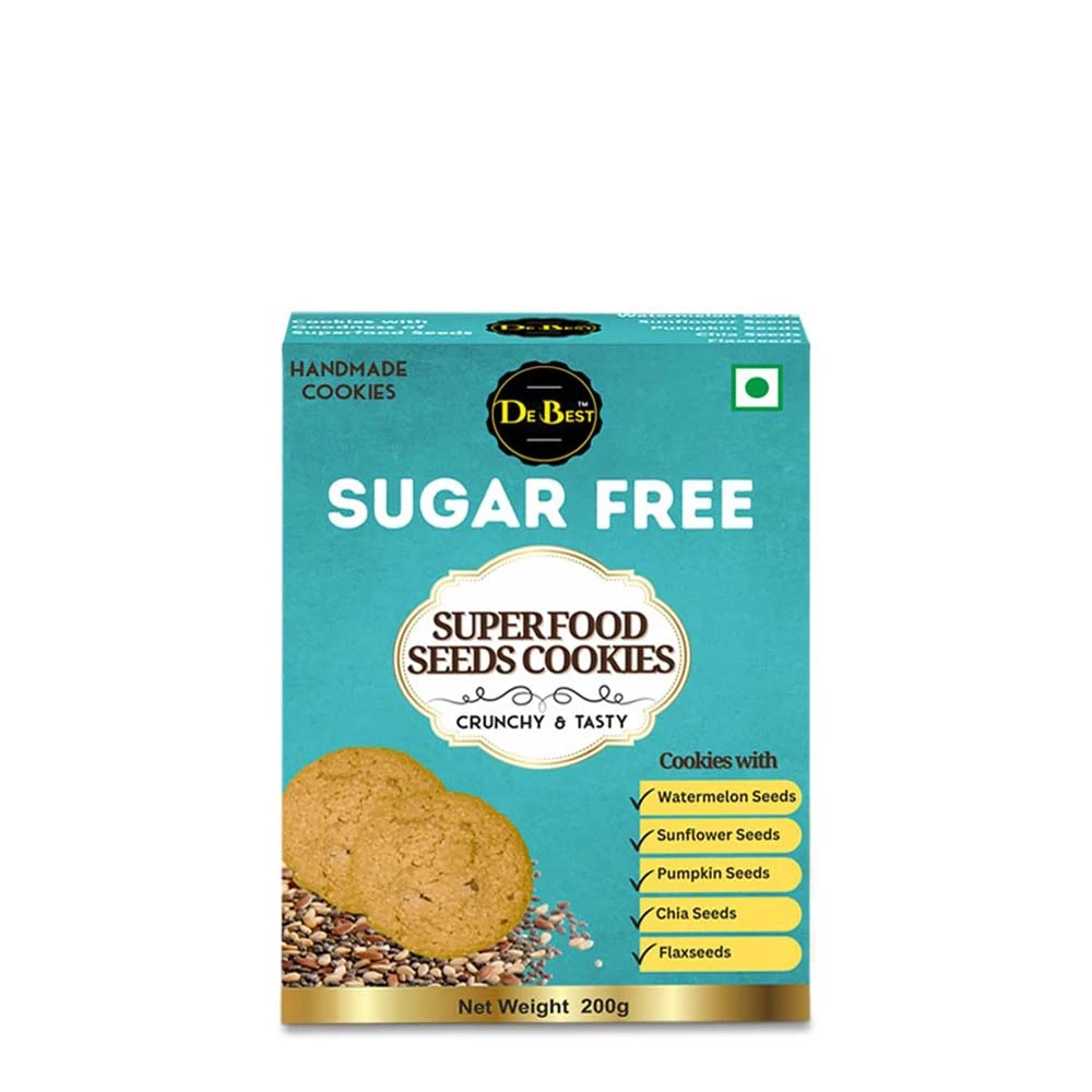 De Best Sugar Free SuperFood Seeds Cookies 200g